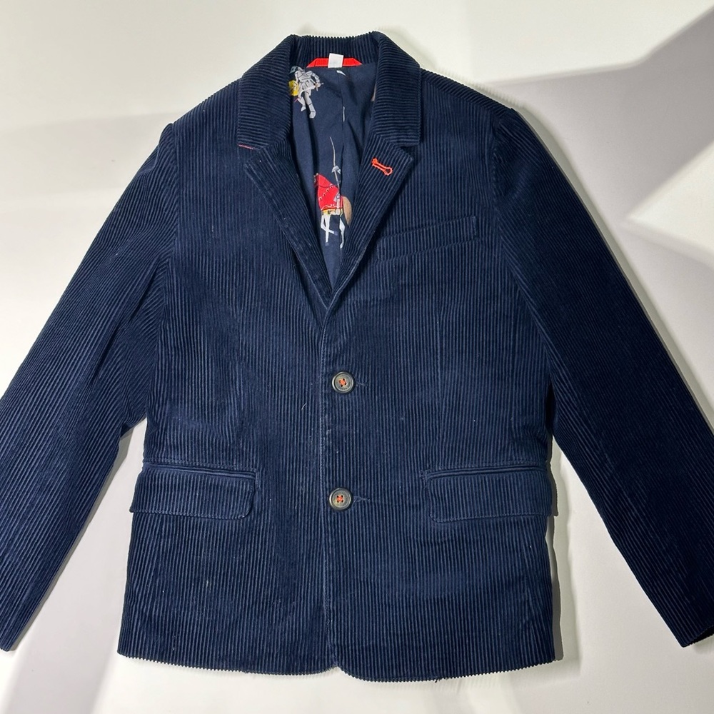 Mini Boden Boys Tan Brown Corduroy Blazer, size 7-8 y.o.